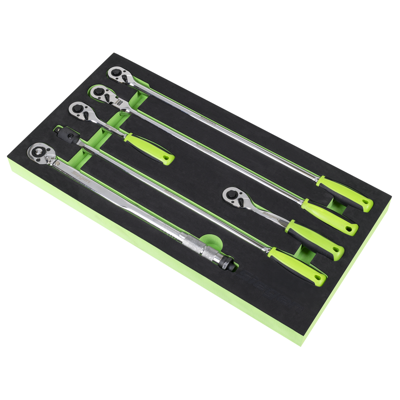 Sealey Ratchet Wrench Set 1/2"Sq Drive 6 Piece with Torque Wrench