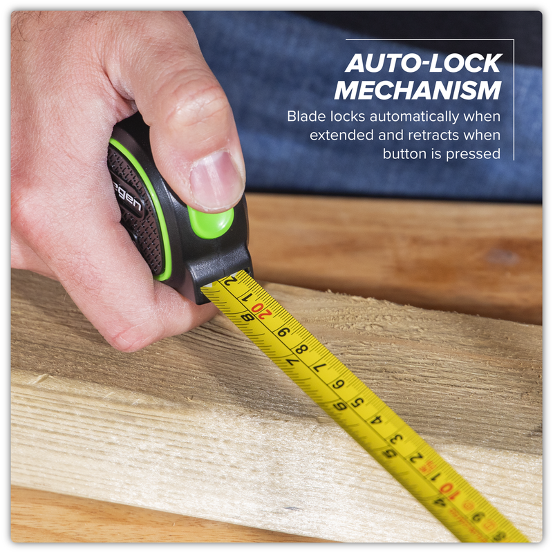 Sealey Siegen Tape Measure 3m x 16mm Metric/Imperial Auto Lock