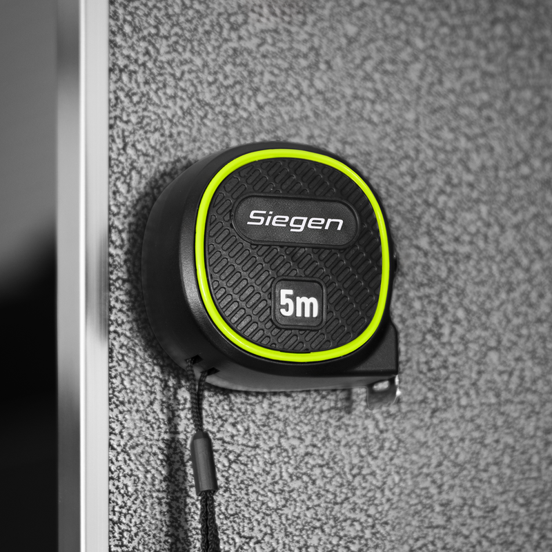 Sealey Siegen Tape Measure 5m x 19mm Auto-Lock Metric/Imperial