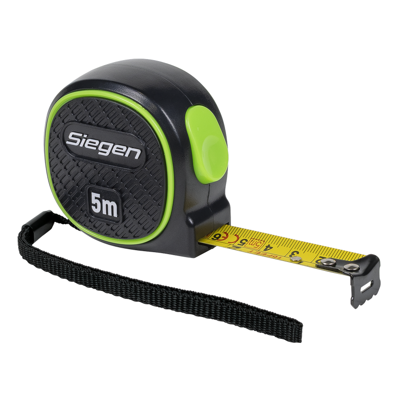 Sealey Siegen Tape Measure 5m x 19mm Auto-Lock Metric/Imperial