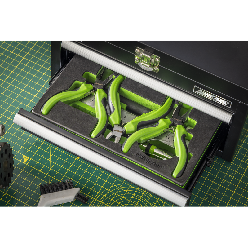 Sealey Siegen Mini Toolbox 2 Drawer with 111 Piece Tool Kit, 280x150x150mm