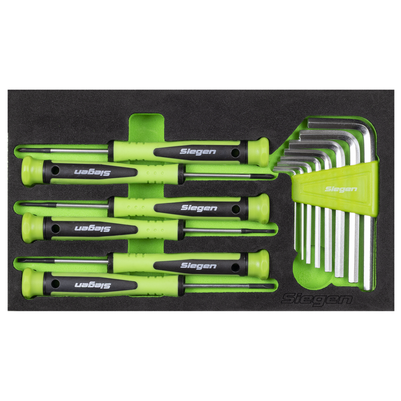 Sealey Siegen Mini Toolbox 2 Drawer with 111 Piece Tool Kit, 280x150x150mm