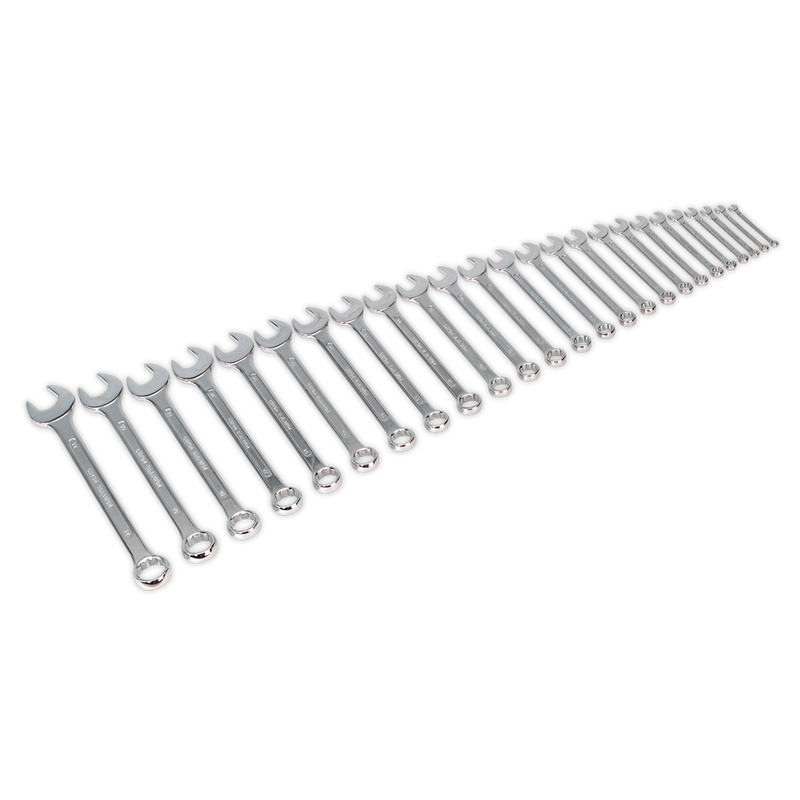 Sealey Siegen Jumbo Combination Spanner Set 25 Piece 6-32mm