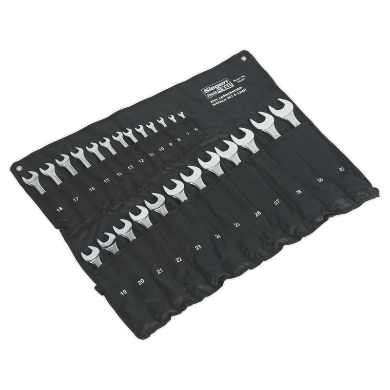 Sealey Siegen Jumbo Combination Spanner Set 25 Piece 6-32mm