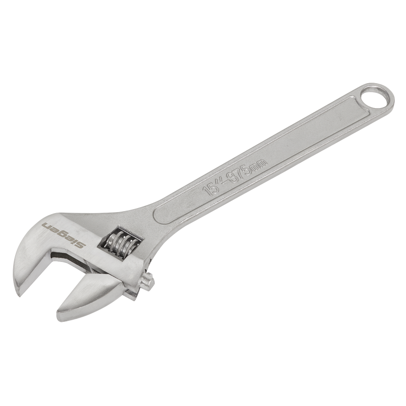 Sealey Siegen Adjustable Wrench 150mm Jaw Capacity 19mm