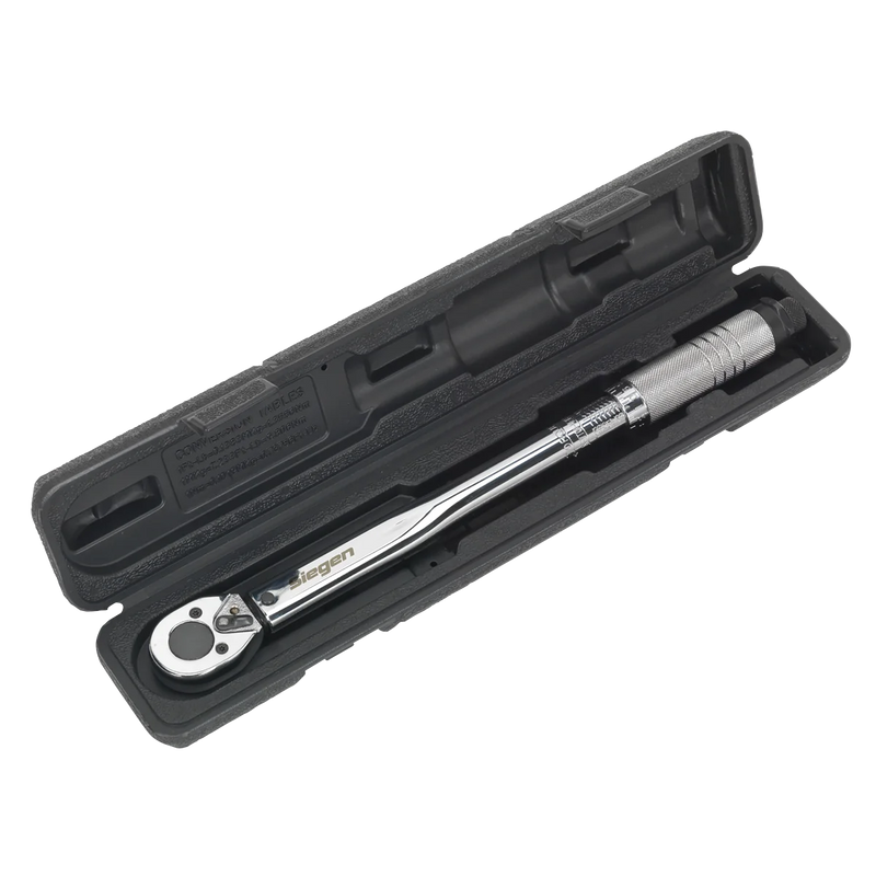 Sealey Siegen Torque Wrench 1/2" Sq Drive 40-210Nm