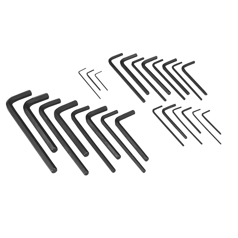 Sealey Siegen Hex Key Set 25 Piece Long-Arm & Short-Arm Sizes