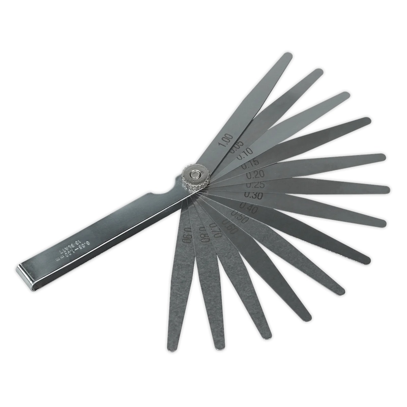 Sealey Siegen Feeler Gauge 13 Blade Metric 0.05-1mm