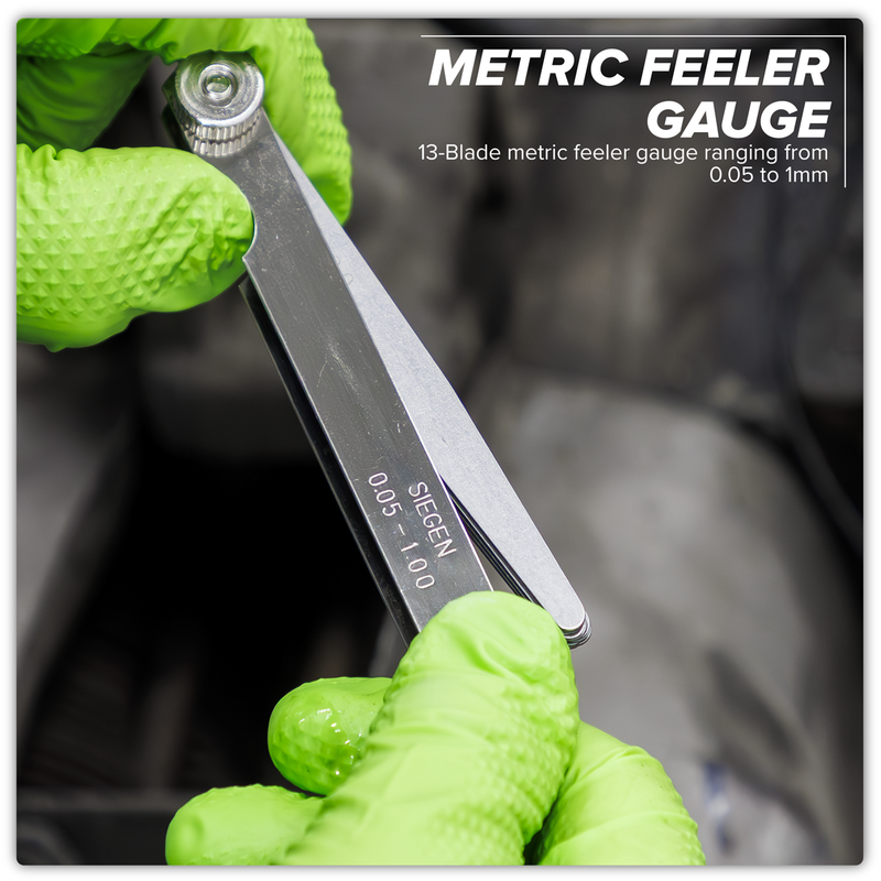 Sealey Siegen Feeler Gauge 13 Blade Metric 0.05-1mm