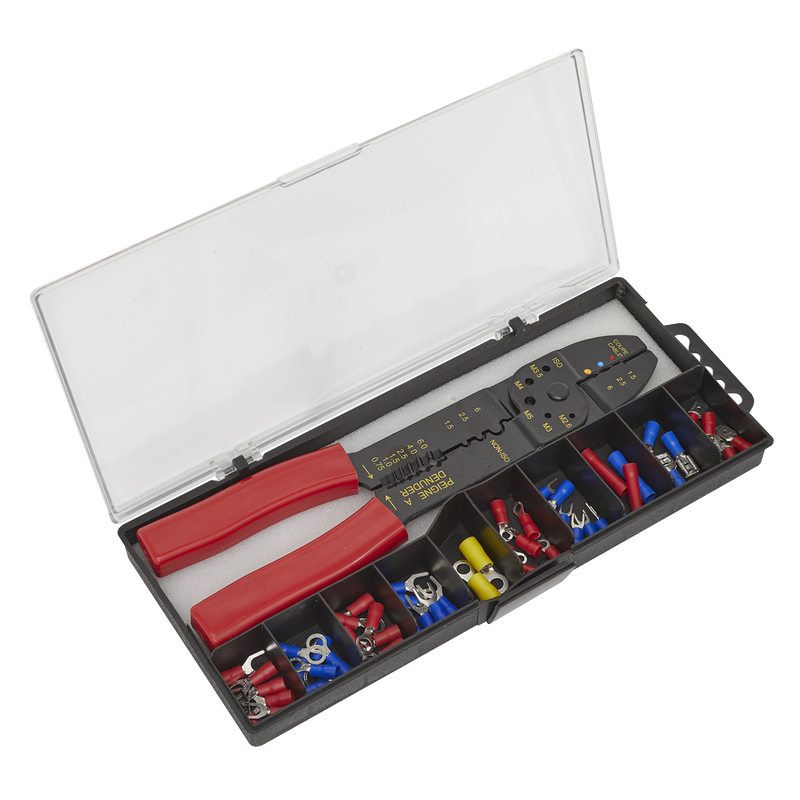 Sealey Siegen Crimping Tool Set S0536 230mm Long 4-Way