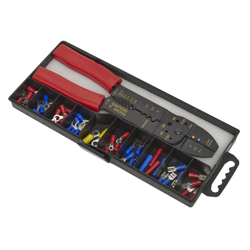 Sealey Siegen Crimping Tool Set S0536 230mm Long 4-Way