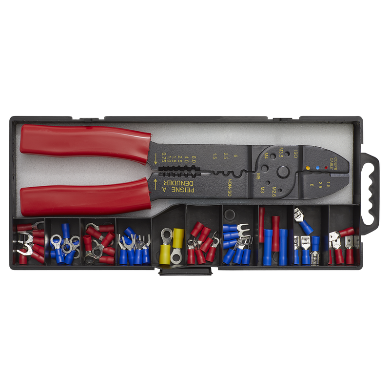 Sealey Siegen Crimping Tool Set S0536 230mm Long 4-Way