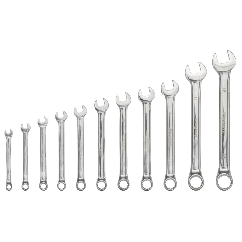 Sealey Siegen Combination Spanner Set 11 Piece 6-19mm