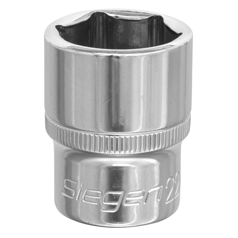 Sealey Siegen Socket 1/2"Sq Drive 19mm Chrome Vanadium Steel