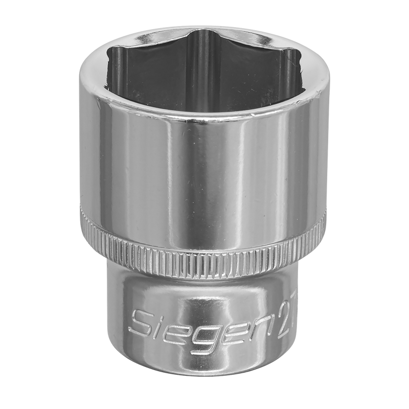 Sealey Siegen Socket 1/2"Sq Drive 19mm Chrome Vanadium Steel
