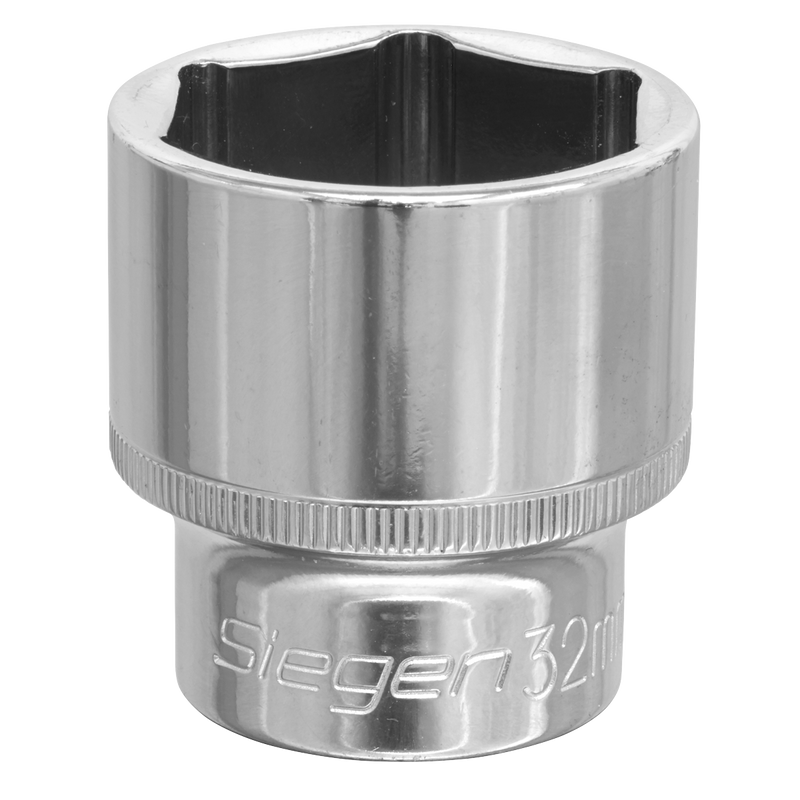 Sealey Siegen Socket 1/2"Sq Drive 19mm Chrome Vanadium Steel