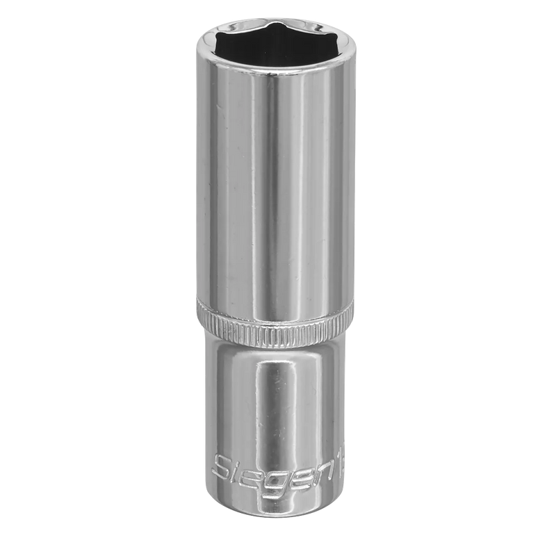 Sealey Siegen Deep Socket 1/2" Sq Drive 19mm Chrome Vanadium Steel