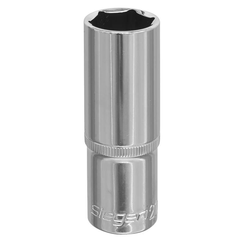 Sealey Siegen Deep Socket 1/2" Sq Drive 19mm Chrome Vanadium Steel
