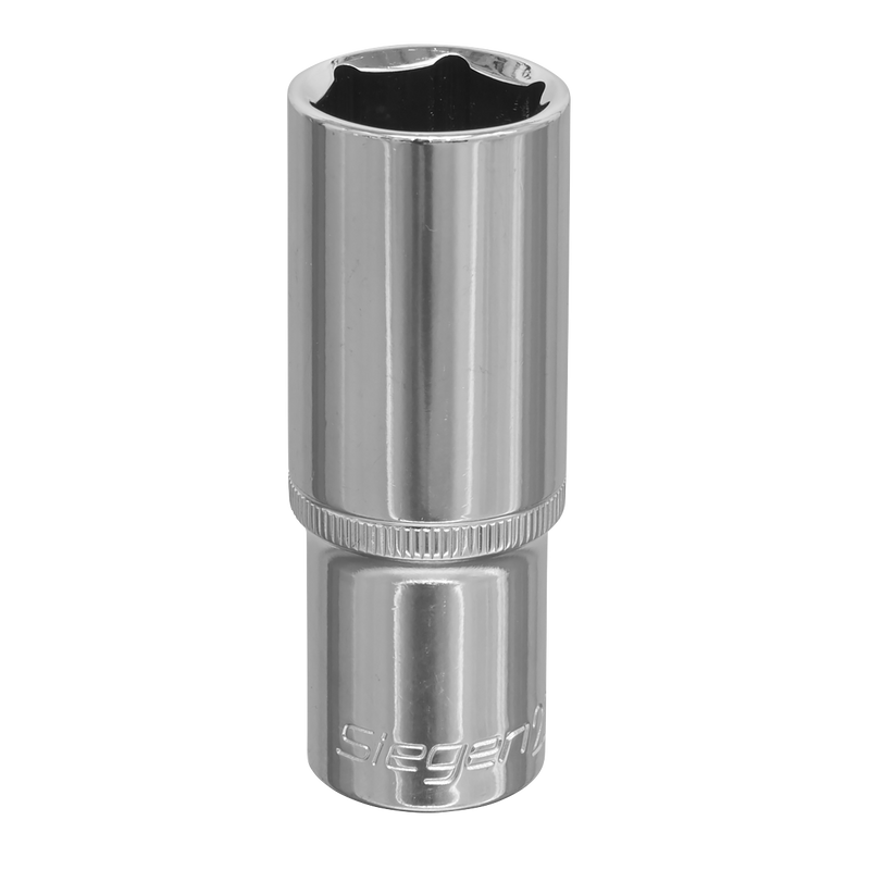 Sealey Siegen Deep Socket 1/2" Sq Drive 19mm Chrome Vanadium Steel