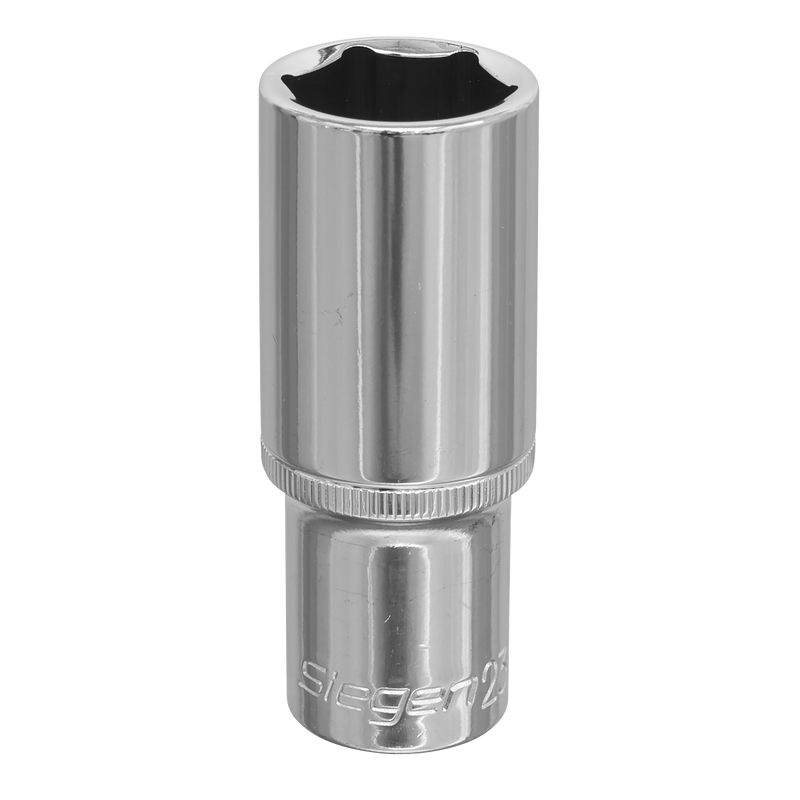 Sealey Siegen Deep Socket 1/2" Sq Drive 19mm Chrome Vanadium Steel