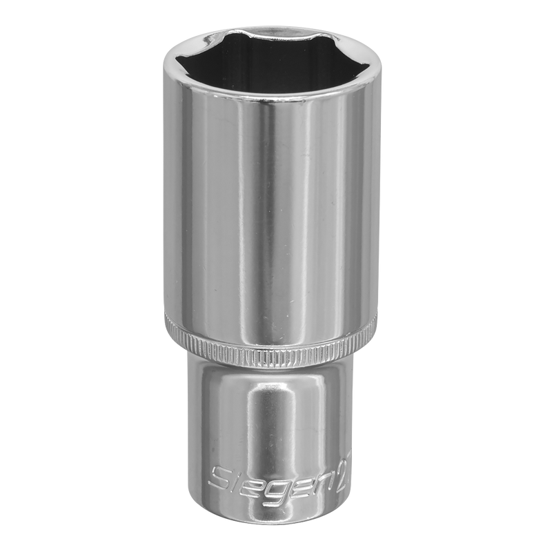 Sealey Siegen Deep Socket 1/2" Sq Drive 19mm Chrome Vanadium Steel