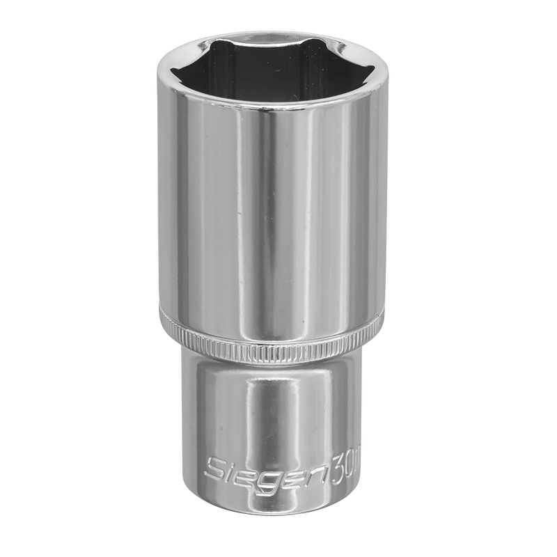 Sealey Siegen Deep Socket 1/2" Sq Drive 19mm Chrome Vanadium Steel