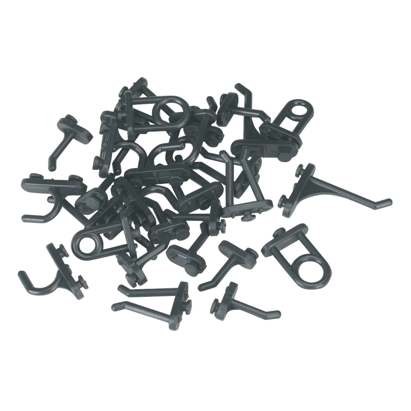 Sealey Siegen Hook Assortment for Composite Pegboard 30 Piece