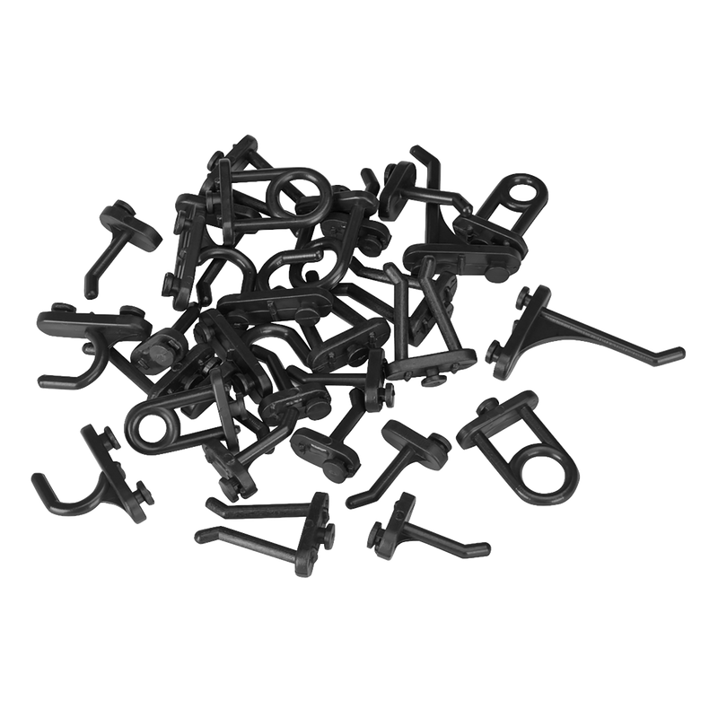 Sealey Siegen Hook Assortment for Composite Pegboard 30 Piece