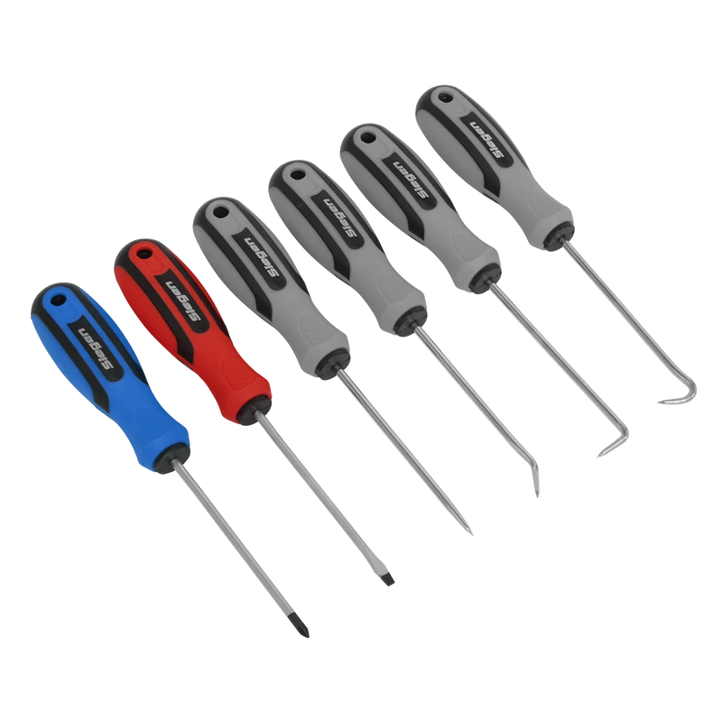 Sealey Siegen Mini Pick & Screwdriver Set 6 Piece S0774