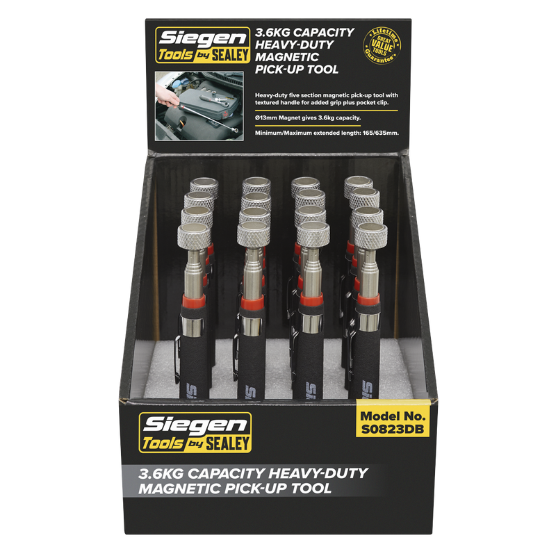 Sealey Siegen Magnetic Pick-Up Tool 3.6kg Capacity Model S0823DB