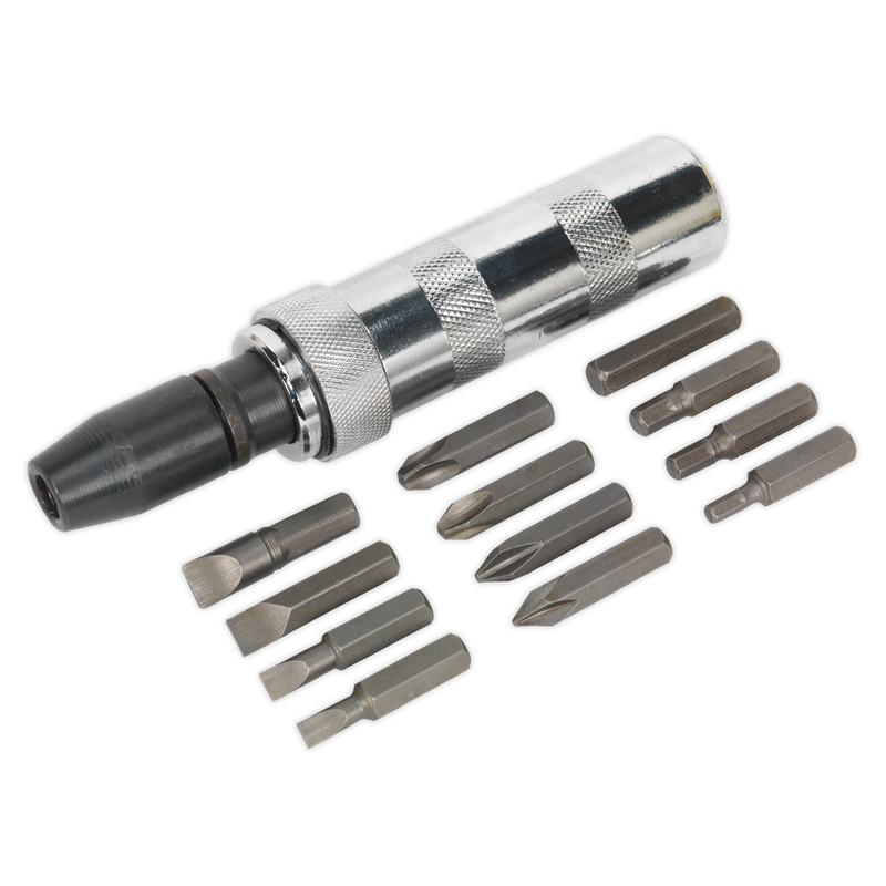 Sealey Siegen Impact Driver Set 15 Piece - 1/2" Drive, Chrome Vanadium Steel