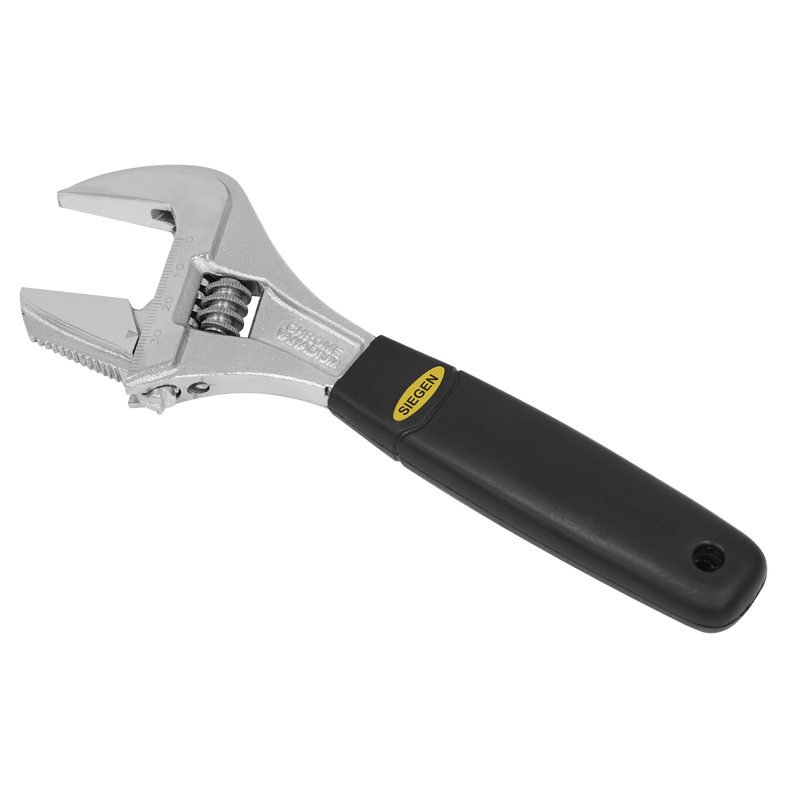 Sealey Siegen Adjustable Wrench 200mm Jaw Capacity 40mm