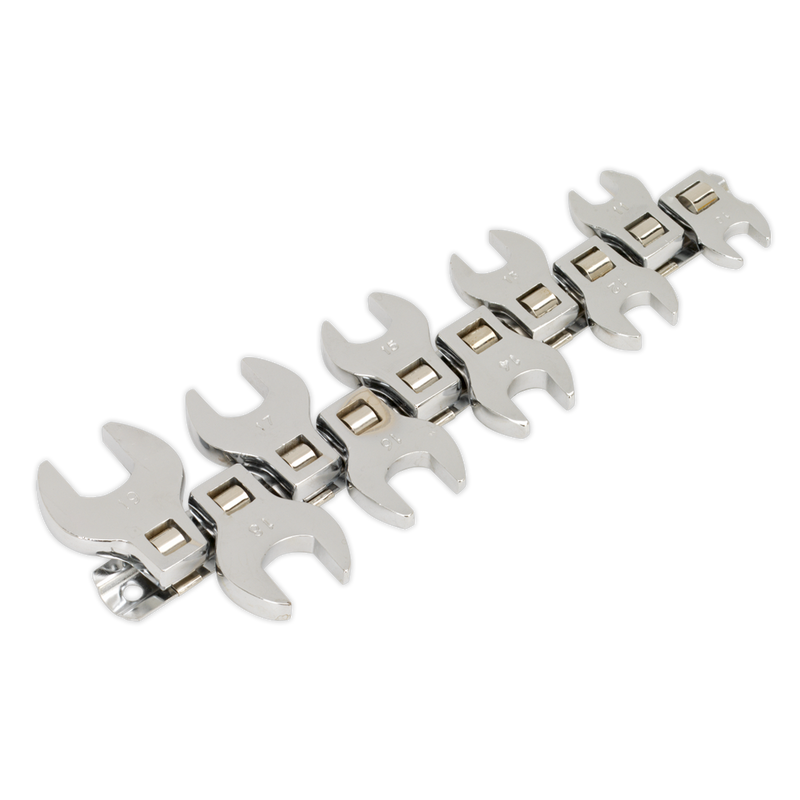 Sealey Siegen Crow's Foot Spanner Set 10 Piece 3/8" Drive