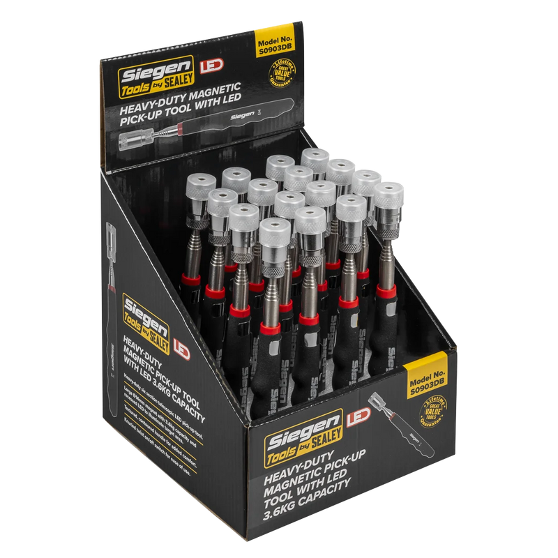 Sealey Siegen Heavy-Duty Magnetic Pick-Up Tool 3.6kg Capacity S0903DB