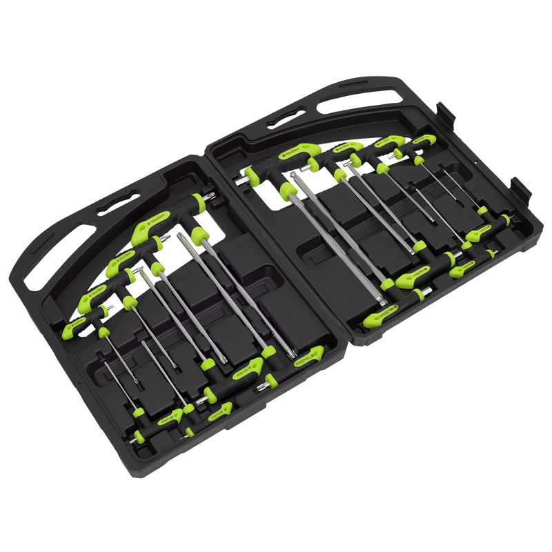 Sealey Siegen T-Handle TRX-Star & Hex Key Set 16 Piece, 1.95kg