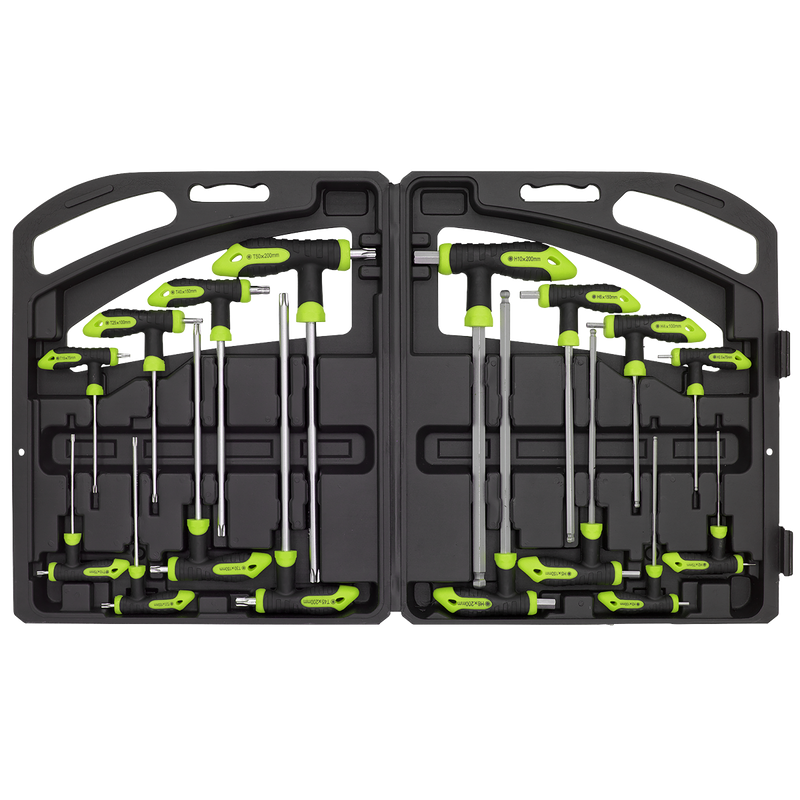 Sealey Siegen T-Handle TRX-Star & Hex Key Set 16 Piece, 1.95kg