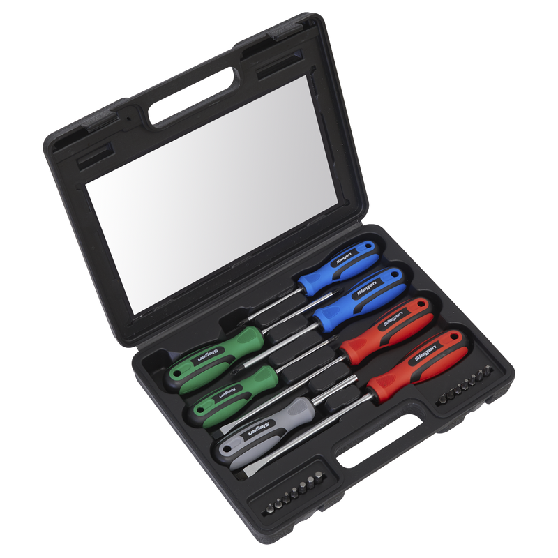 Sealey Siegen Screwdriver Set 21 Piece - Chrome Vanadium Steel
