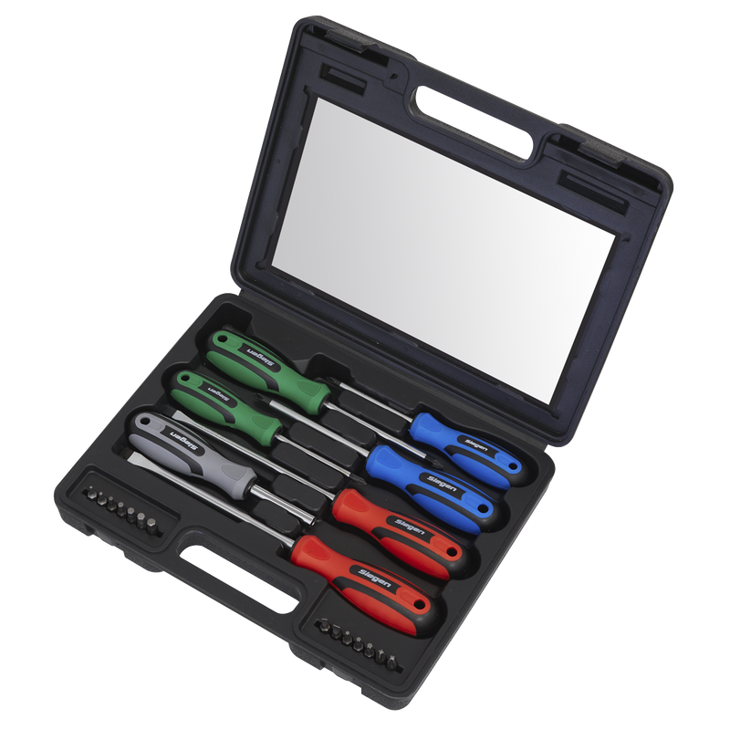 Sealey Siegen Screwdriver Set 21 Piece - Chrome Vanadium Steel