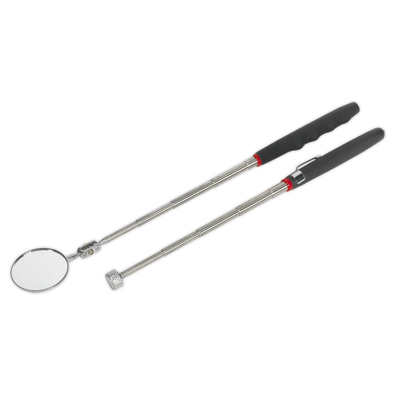 Sealey Siegen Telescopic Magnetic Pick-Up Tool & Inspection Mirror Set S0940