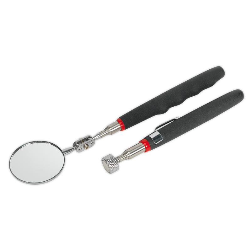 Sealey Siegen Telescopic Magnetic Pick-Up Tool & Inspection Mirror Set S0940
