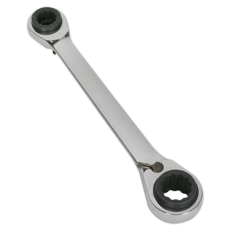 Sealey Siegen 4-in-1 Reversible Ratchet Ring Spanner 205mm