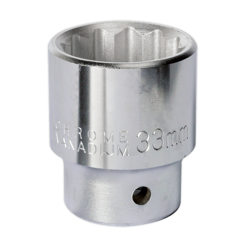 Sealey Premier Socket 3/4" Sq Drive 32mm Chrome Vanadium