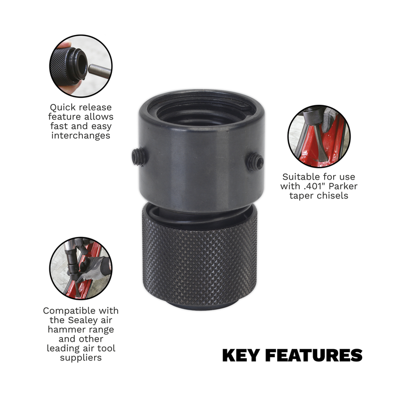 Sealey Air Chisel Quick Release Coupling SA11QRC 0.35kg