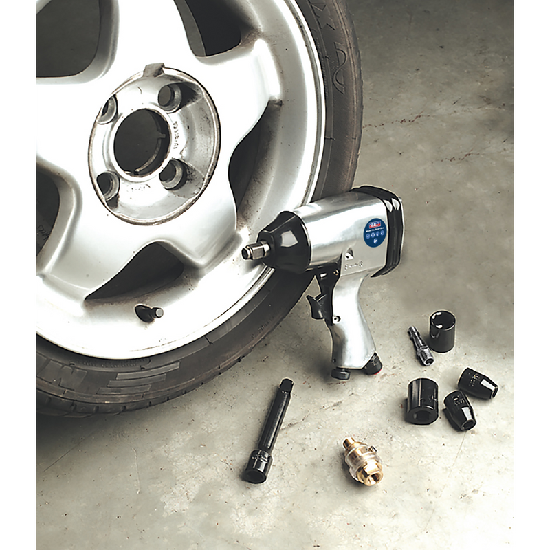 Sealey Air Impact Wrench Kit SA2/TS 1/2" Drive with Sockets
