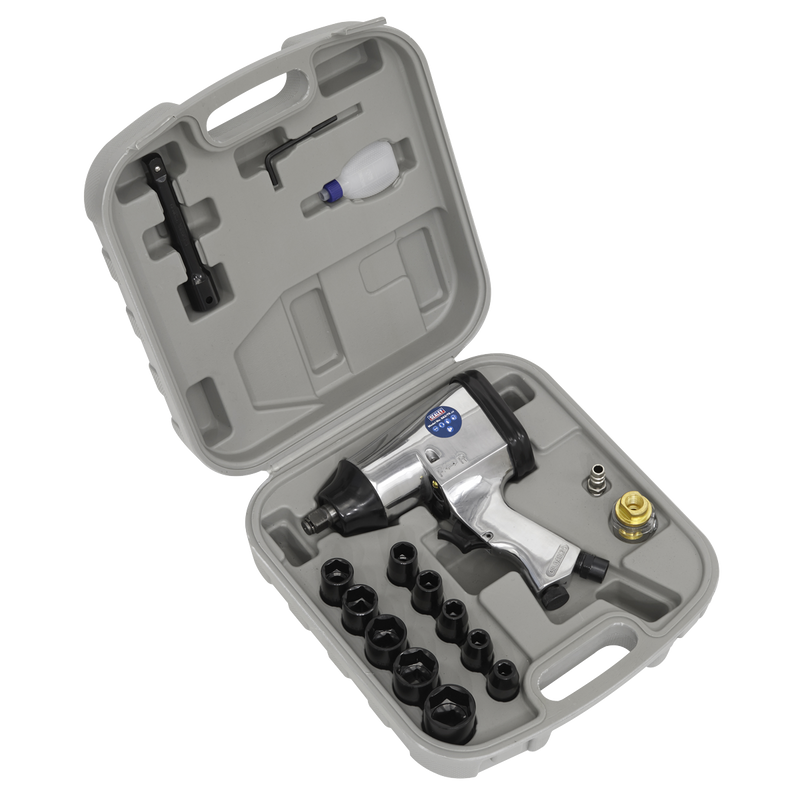 Sealey Air Impact Wrench Kit SA2/TS 1/2" Drive with Sockets
