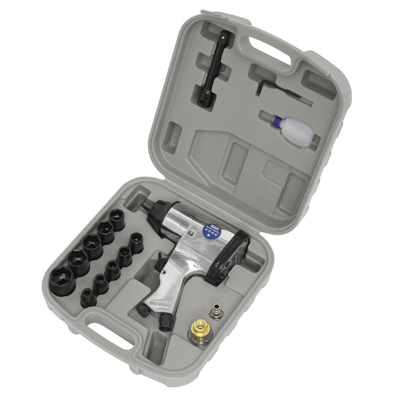 Sealey Air Impact Wrench Kit SA2/TS 1/2" Drive with Sockets