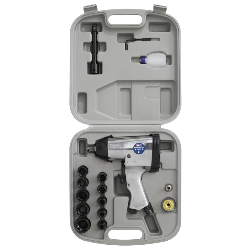 Sealey Air Impact Wrench Kit SA2/TS 1/2" Drive with Sockets