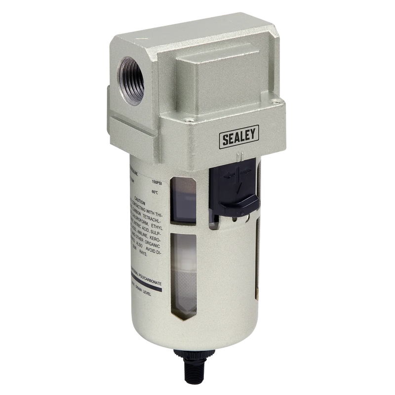Sealey Auto Drain Air Filter SA206FAD Max Airflow 140cfm