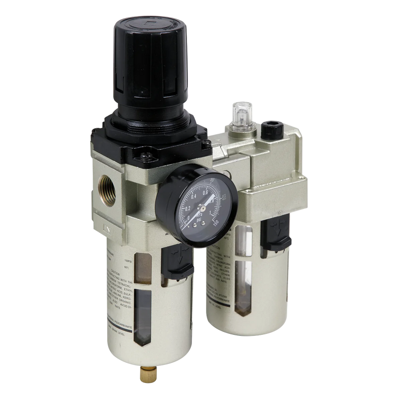 Sealey Air Filter/Regulator/Lubricator SA206 Max. Airflow 105cfm