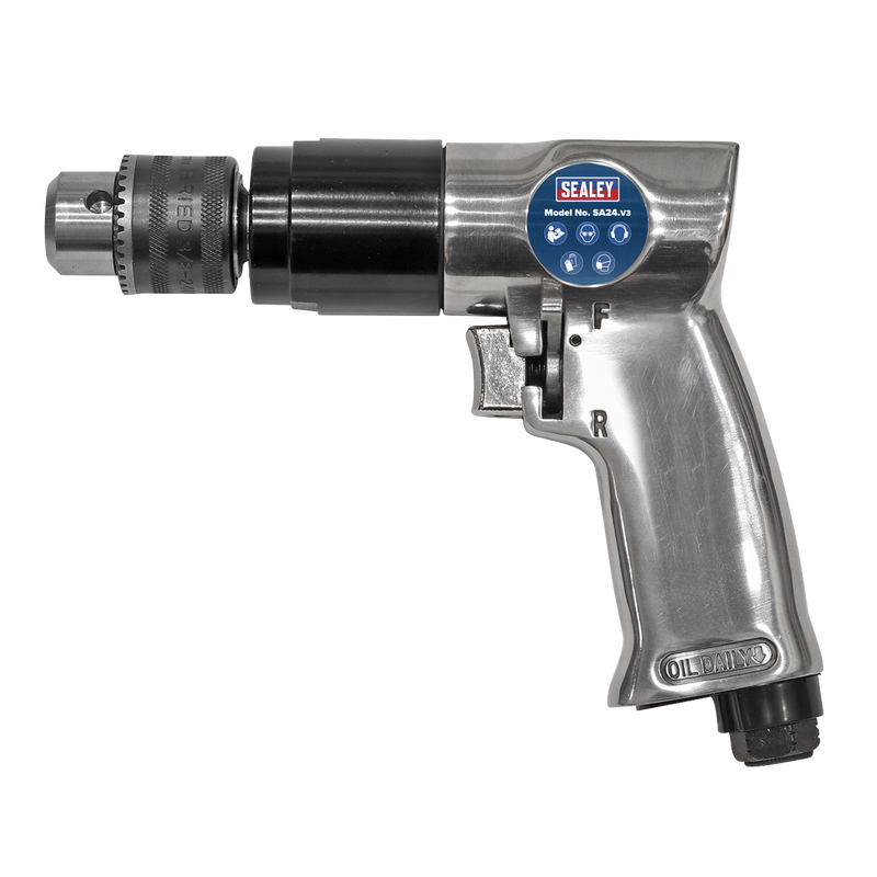 Sealey Reversible Air Drill 10mm 1800rpm